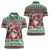 Africa Christmas Black Santa Fist Women Polo Shirt All Power to the People - Wonder Print Shop