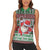 Africa Christmas Black Santa Fist Women Sleeveless Polo Shirt All Power to the People - Wonder Print Shop