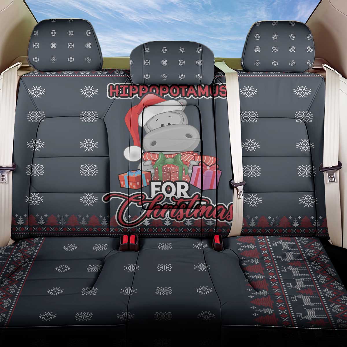 I Want A Hippopotamus Christmas Back Car Seat Cover - Wonder Print Shop