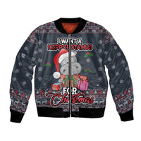 I Want A Hippopotamus Christmas Bomber Jacket - Wonder Print Shop