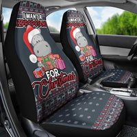 I Want A Hippopotamus Christmas Car Seat Cover - Wonder Print Shop