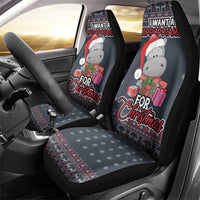 I Want A Hippopotamus Christmas Car Seat Cover - Wonder Print Shop