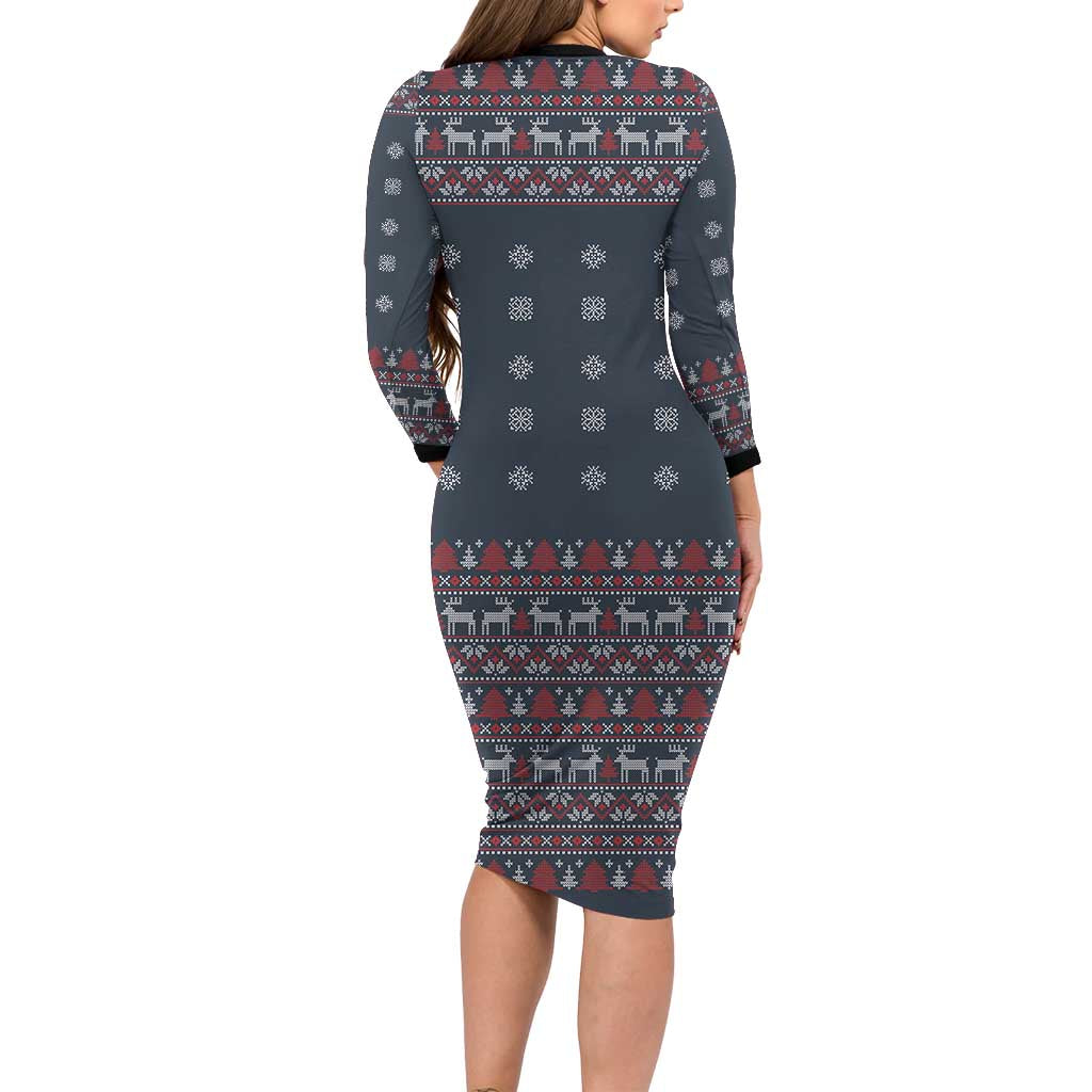 I Want A Hippopotamus Christmas Family Matching Long Sleeve Bodycon Dress and Hawaiian Shirt - Wonder Print Shop