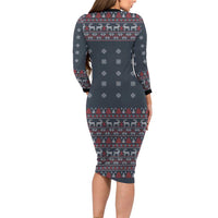 I Want A Hippopotamus Christmas Family Matching Long Sleeve Bodycon Dress and Hawaiian Shirt - Wonder Print Shop