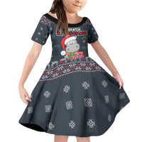 I Want A Hippopotamus Christmas Family Matching Off Shoulder Short Dress and Hawaiian Shirt - Wonder Print Shop