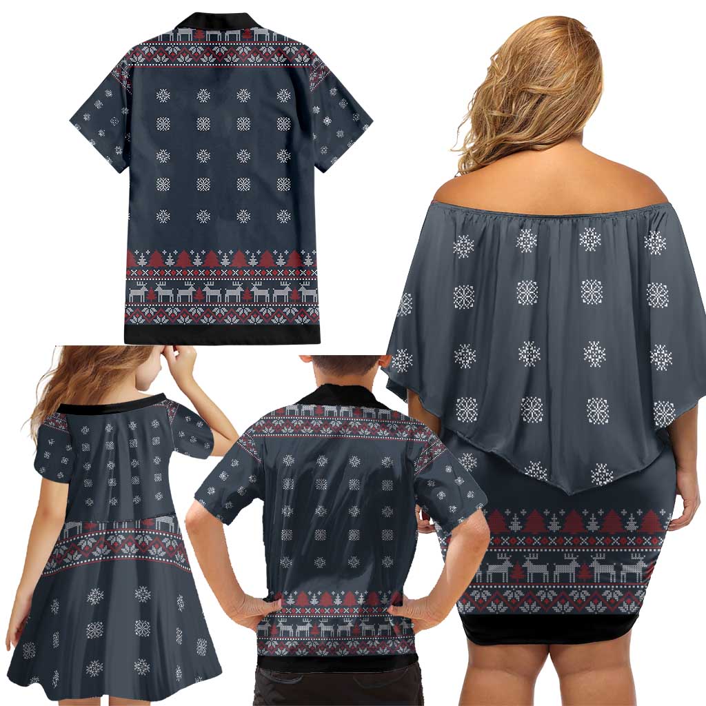 I Want A Hippopotamus Christmas Family Matching Off Shoulder Short Dress and Hawaiian Shirt - Wonder Print Shop