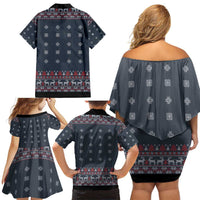 I Want A Hippopotamus Christmas Family Matching Off Shoulder Short Dress and Hawaiian Shirt - Wonder Print Shop