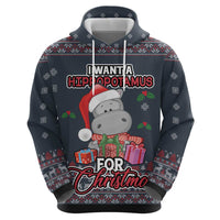 I Want A Hippopotamus Christmas Hoodie - Wonder Print Shop