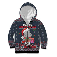 I Want A Hippopotamus Christmas Kid Hoodie - Wonder Print Shop