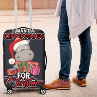 I Want A Hippopotamus Christmas Luggage Cover - Wonder Print Shop