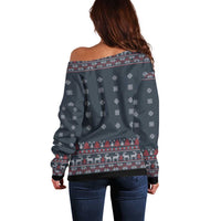 I Want A Hippopotamus Christmas Off Shoulder Sweater - Wonder Print Shop