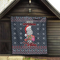 I Want A Hippopotamus Christmas Quilt - Wonder Print Shop