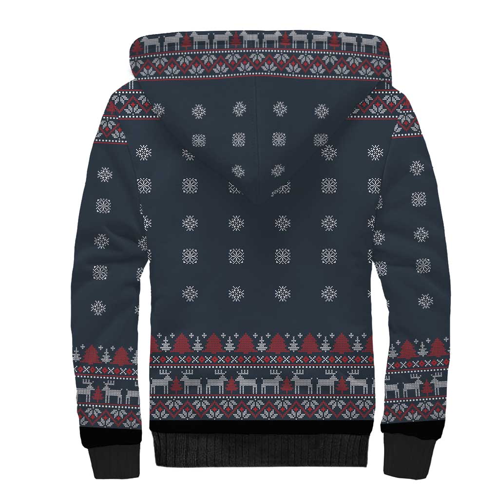I Want A Hippopotamus Christmas Sherpa Hoodie - Wonder Print Shop