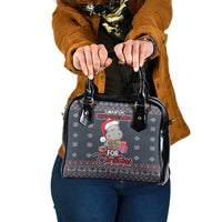 I Want A Hippopotamus Christmas Shoulder Handbag