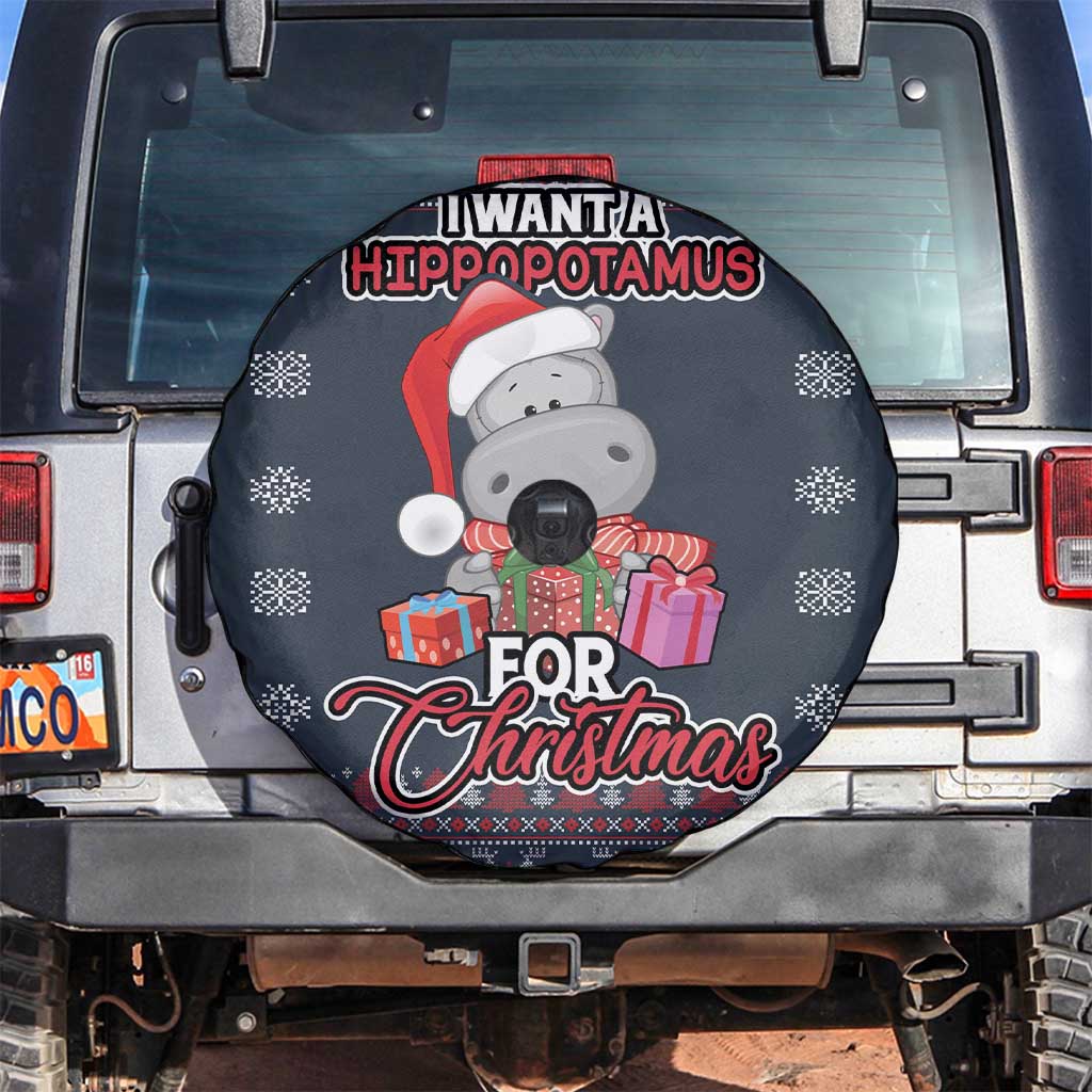 I Want A Hippopotamus Christmas Spare Tire Cover - Wonder Print Shop