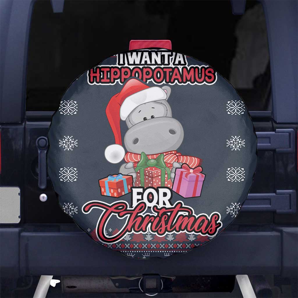 I Want A Hippopotamus Christmas Spare Tire Cover - Wonder Print Shop