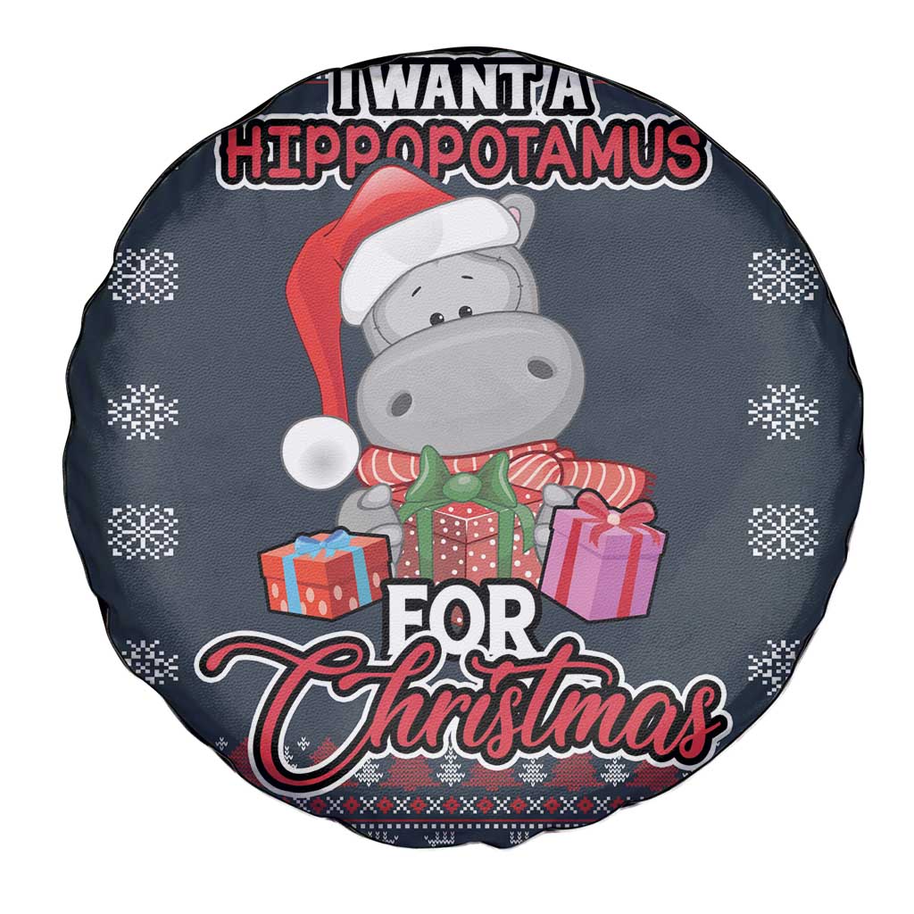 I Want A Hippopotamus Christmas Spare Tire Cover - Wonder Print Shop