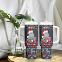 I Want A Hippopotamus Christmas Tumbler With Handle - Wonder Print Shop