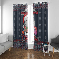 I Want A Hippopotamus Christmas Window Curtain - Wonder Print Shop