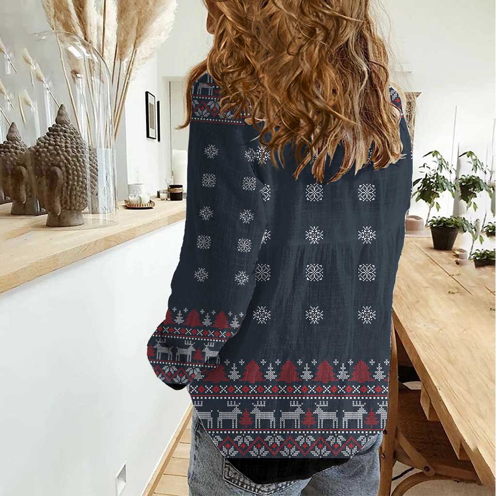 I Want A Hippopotamus Christmas Women Casual Shirt - Wonder Print Shop