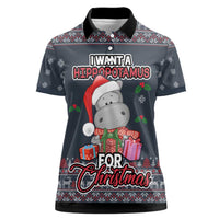I Want A Hippopotamus Christmas Women Polo Shirt - Wonder Print Shop