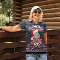 I Want A Hippopotamus Christmas Women Polo Shirt - Wonder Print Shop