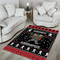 Merry Krampus Area Rug Christmas Gifts - Wonder Print Shop