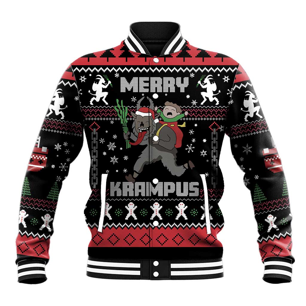 Merry Krampus Baseball Jacket Christmas Gifts - Wonder Print Shop