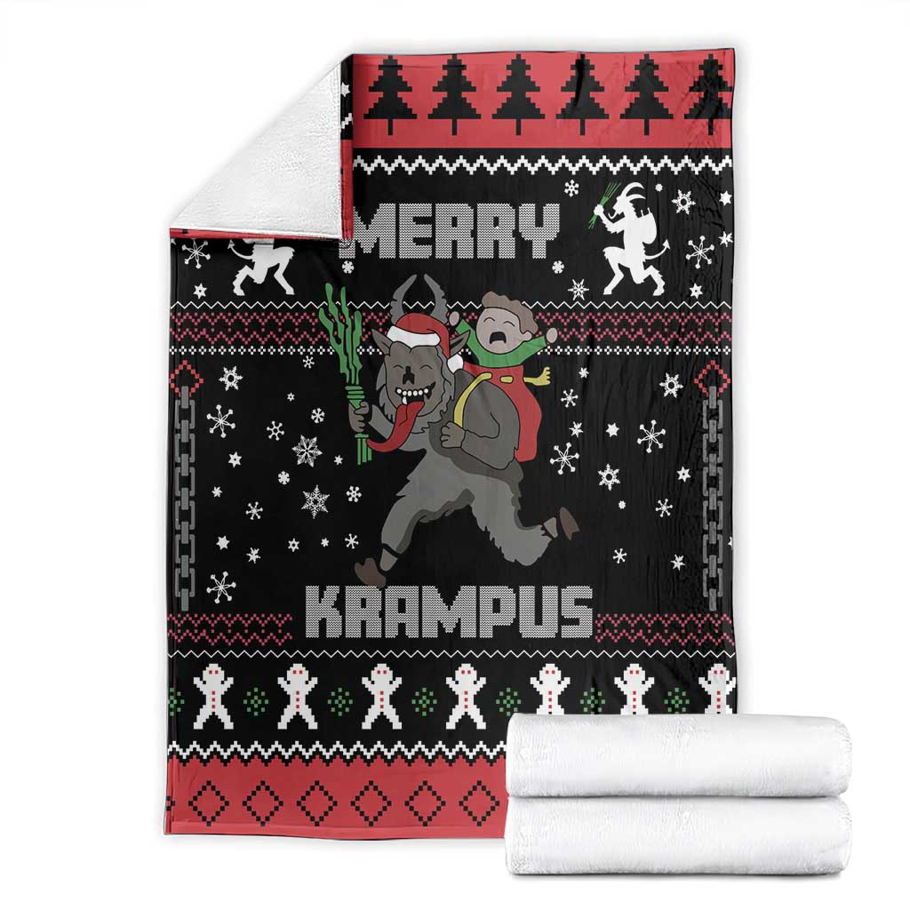 Merry Krampus Blanket Christmas Gifts