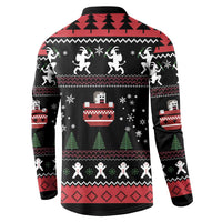 Merry Krampus Button Sweatshirt Christmas Gifts - Wonder Print Shop