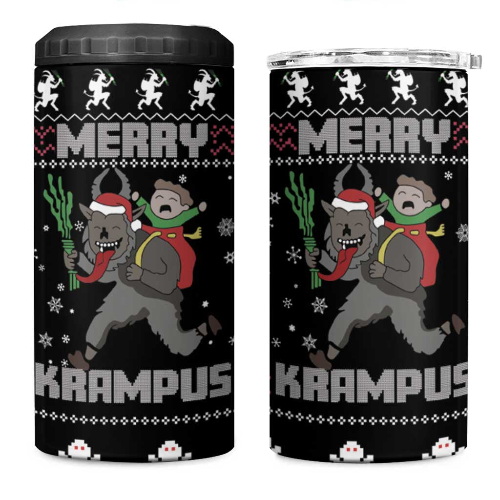 Merry Krampus 4 in 1 Can Cooler Tumbler Christmas Gifts - Wonder Print Shop