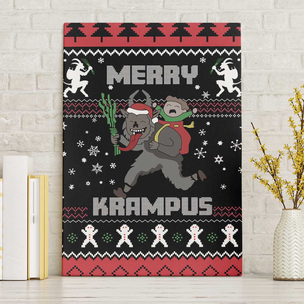 Merry Krampus Canvas Wall Art Christmas Gifts - Wonder Print Shop