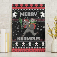 Merry Krampus Canvas Wall Art Christmas Gifts - Wonder Print Shop