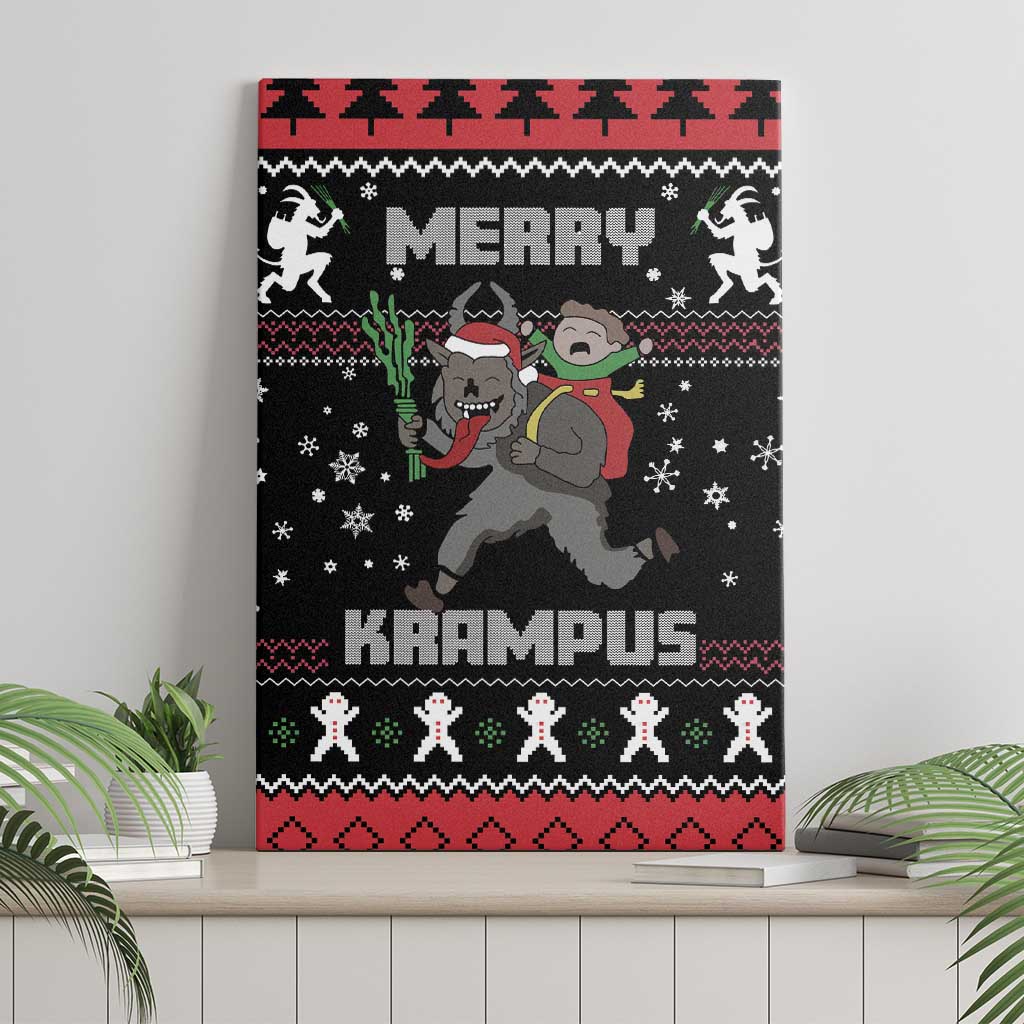 Merry Krampus Canvas Wall Art Christmas Gifts - Wonder Print Shop