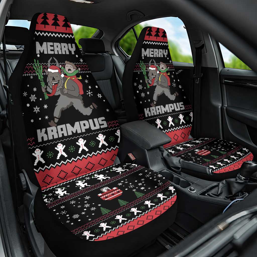Merry Krampus Car Seat Cover Christmas Gifts - Wonder Print Shop