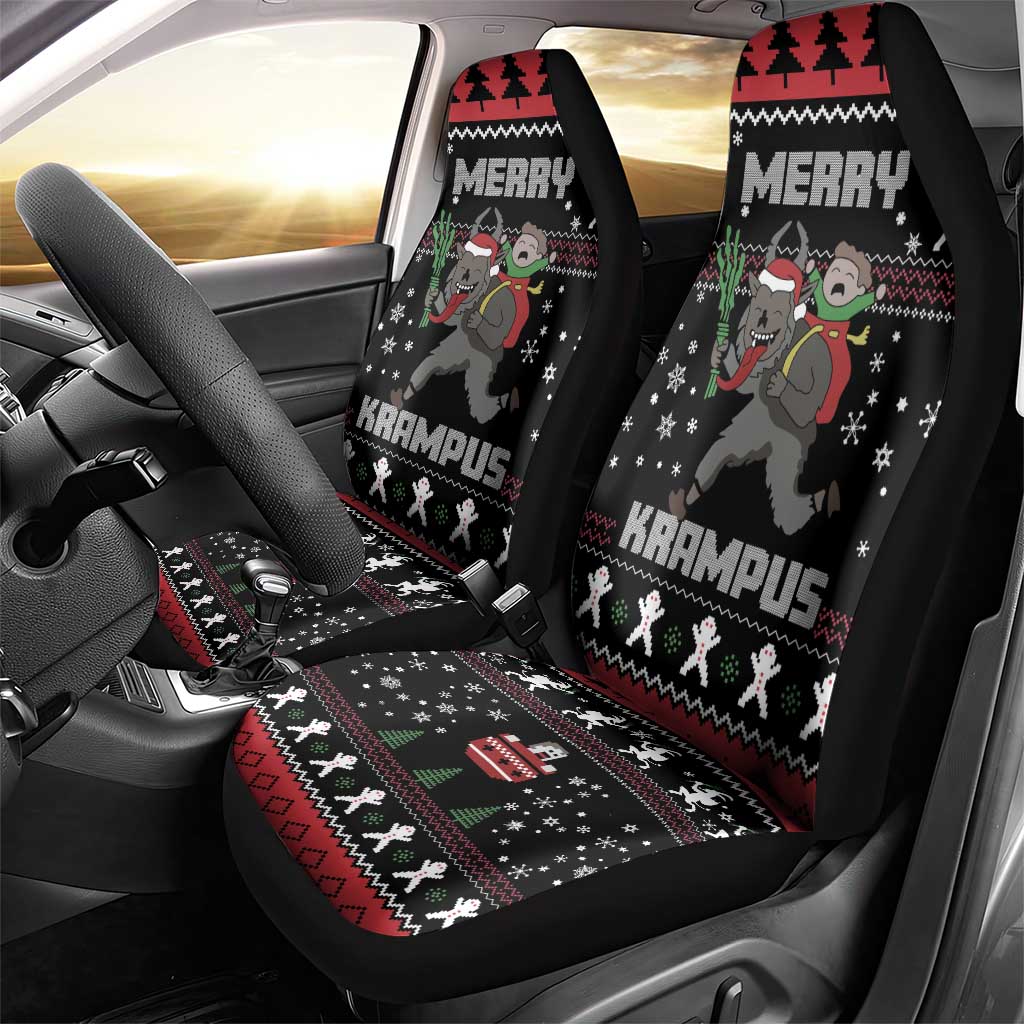 Merry Krampus Car Seat Cover Christmas Gifts - Wonder Print Shop