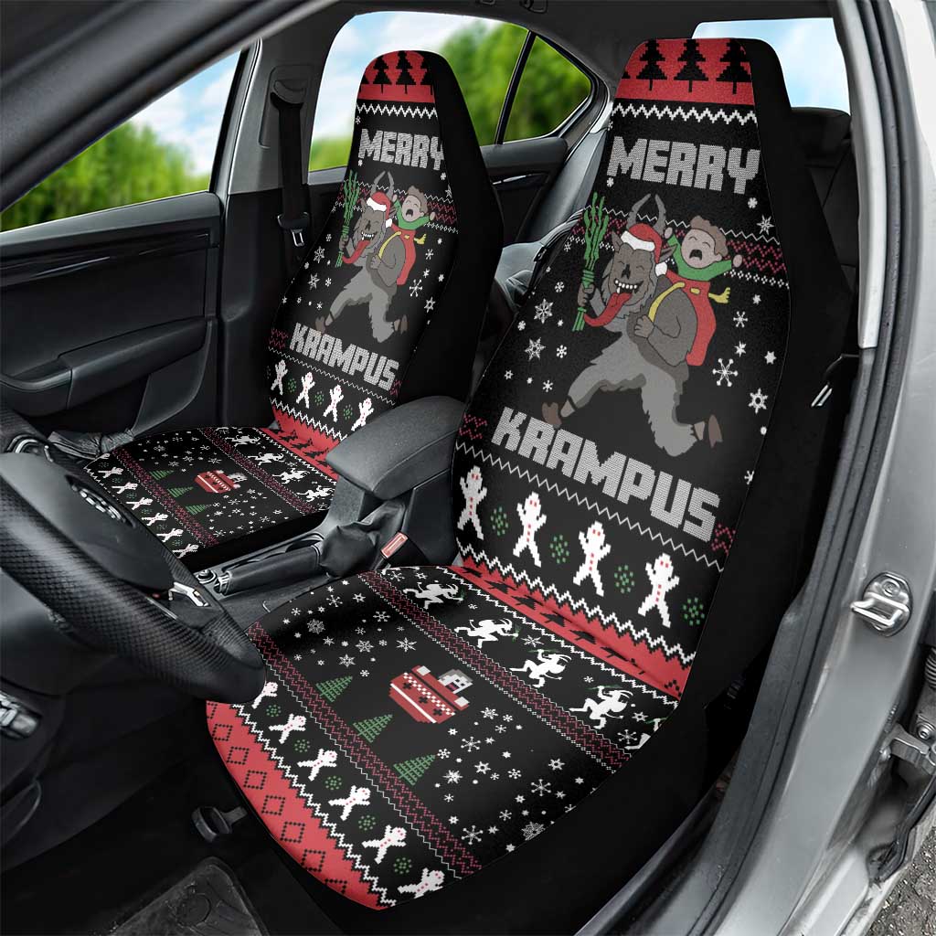 Merry Krampus Car Seat Cover Christmas Gifts - Wonder Print Shop