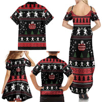 Merry Krampus Family Matching Summer Maxi Dress and Hawaiian Shirt Christmas Gifts - Wonder Print Shop