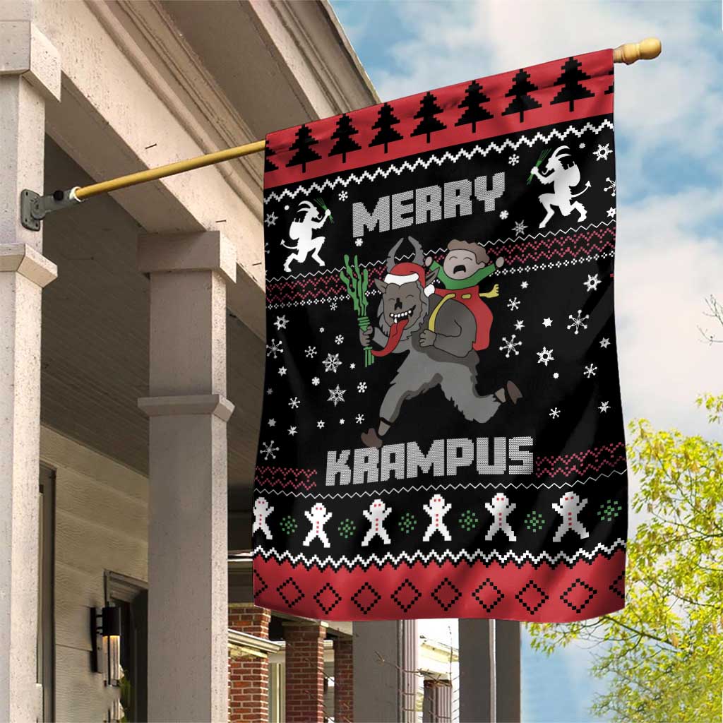 Merry Krampus Garden Flag Christmas Gifts - Wonder Print Shop