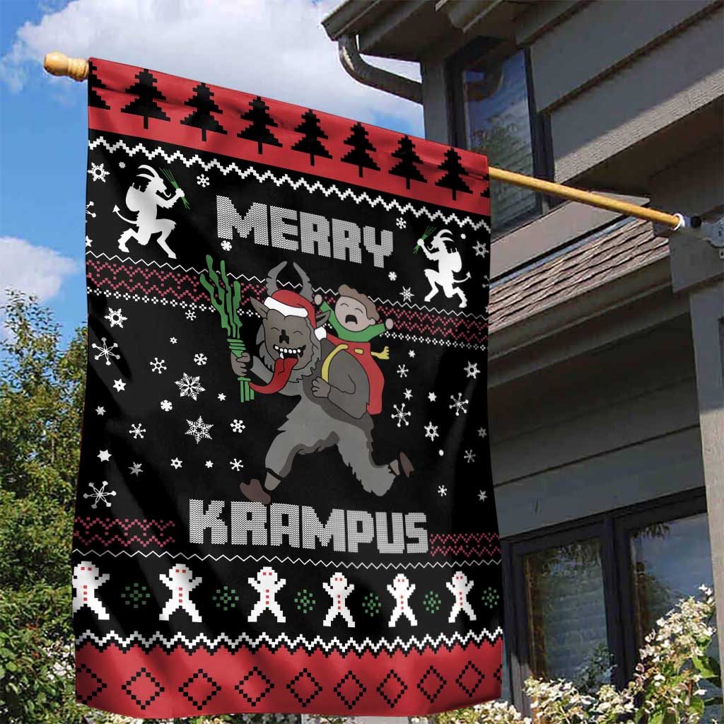 Merry Krampus Garden Flag Christmas Gifts - Wonder Print Shop