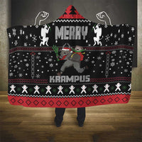 Merry Krampus Hooded Blanket Christmas Gifts