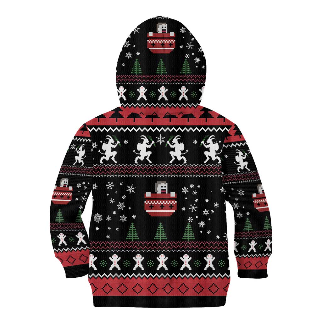 Merry Krampus Kid Hoodie Christmas Gifts - Wonder Print Shop