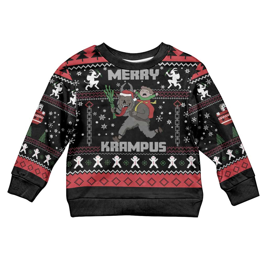 Merry Krampus Kid Ugly Christmas Sweater Christmas Gifts - Wonder Print Shop