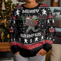 Merry Krampus Kid Ugly Christmas Sweater Christmas Gifts - Wonder Print Shop