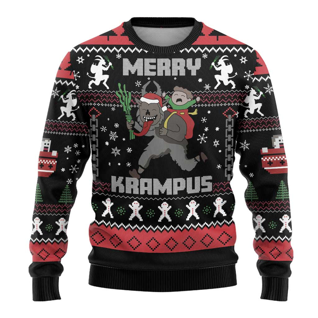 Merry Krampus Ugly Christmas Sweater Christmas Gifts - Wonder Print Shop