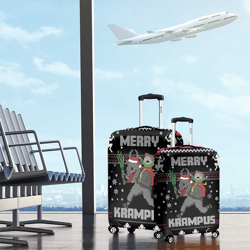 Merry Krampus Luggage Cover Christmas Gifts - Wonder Print Shop