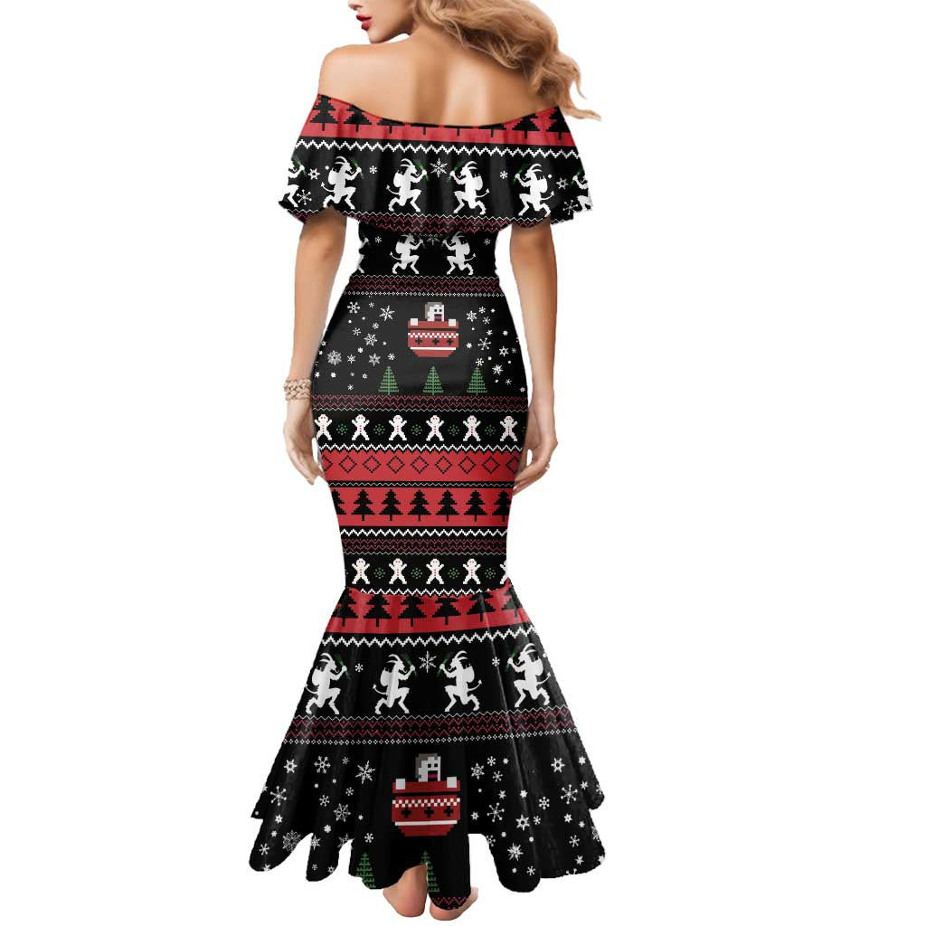 Merry Krampus Mermaid Dress Christmas Gifts - Wonder Print Shop