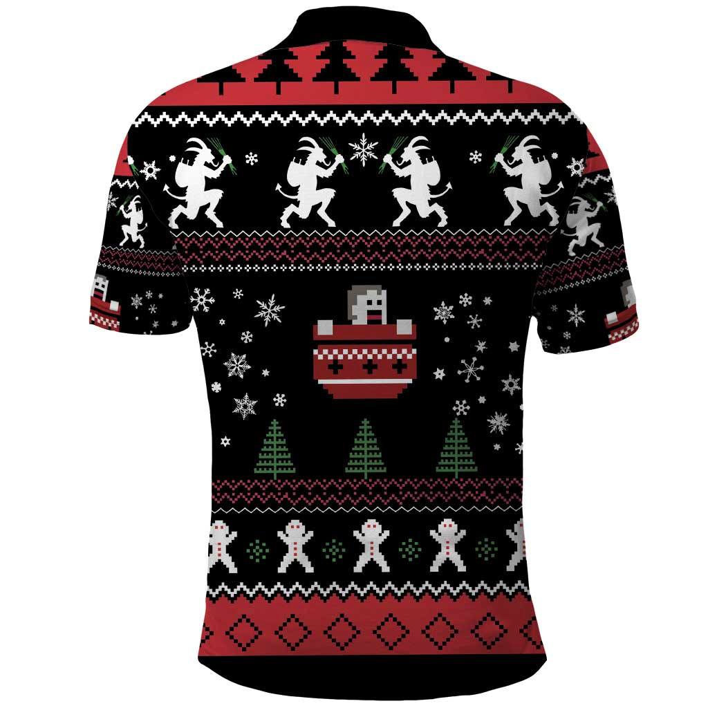 Merry Krampus Polo Shirt Christmas Gifts - Wonder Print Shop
