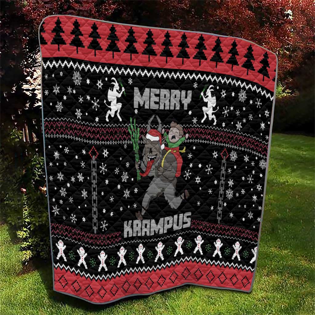Merry Krampus Quilt Christmas Gifts - Wonder Print Shop