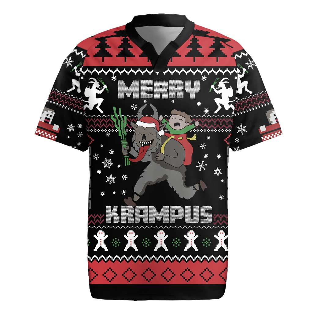Merry Krampus Rugby Jersey Christmas Gifts - Wonder Print Shop